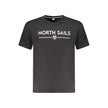 North Sails Black Cotton Men T-Shirt North Sails