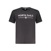North Sails Black Cotton Men T-Shirt North Sails