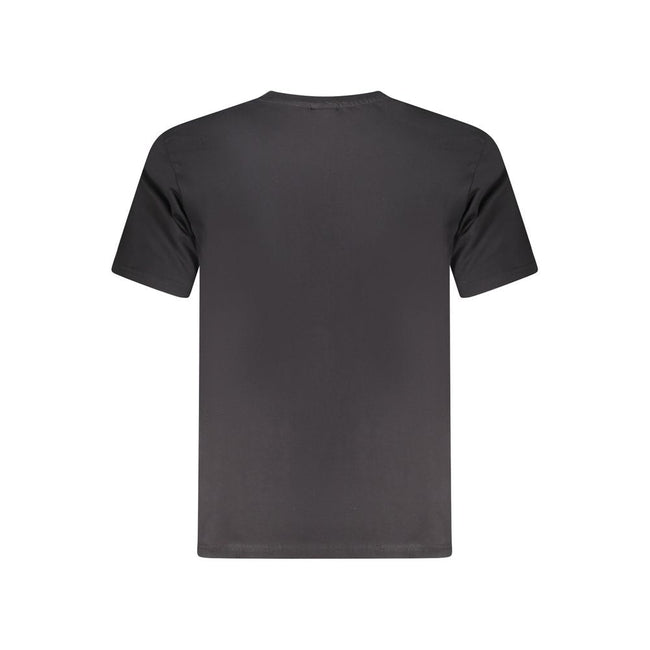North Sails Black Cotton Men T-Shirt North Sails
