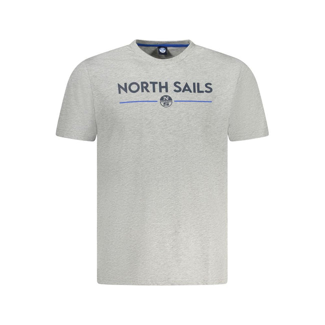 North Sails Brown Cotton Men T-Shirt North Sails