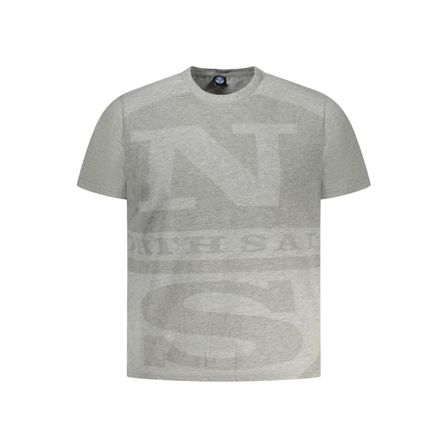 North Sails Brown Cotton Men T-Shirt North Sails