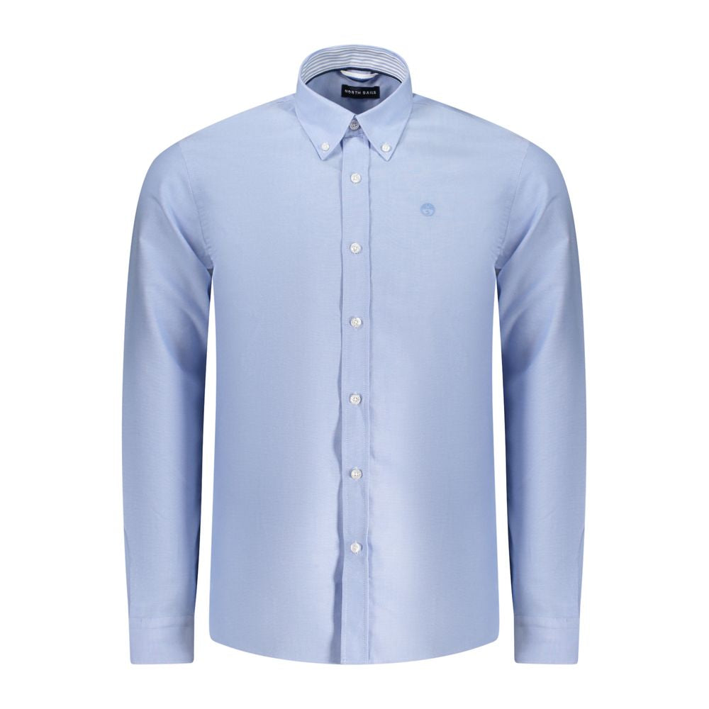 North Sails Light Blue Cotton Men Shirt North Sails