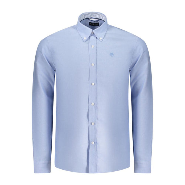 North Sails Light Blue Cotton Men Shirt North Sails