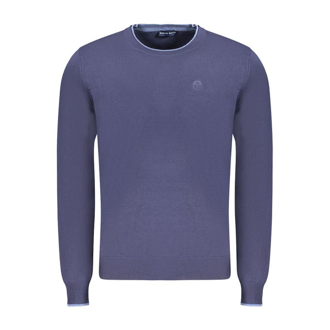 North Sails Blue Cotton Men Sweater North Sails