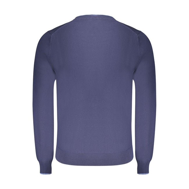 North Sails Blue Cotton Men Sweater North Sails