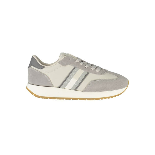 Tommy Hilfiger Brown Leather Men Sneaker Tommy Hilfiger