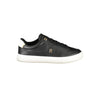 Tommy Hilfiger Black Leather Women Sneaker Tommy Hilfiger