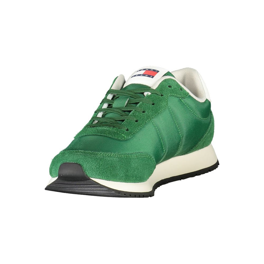 Tommy Hilfiger Green Polyester Men Sneaker Tommy Hilfiger