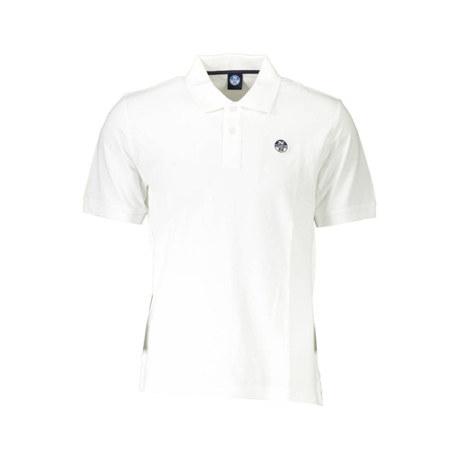 North Sails White Cotton Men Polo Shirt North Sails