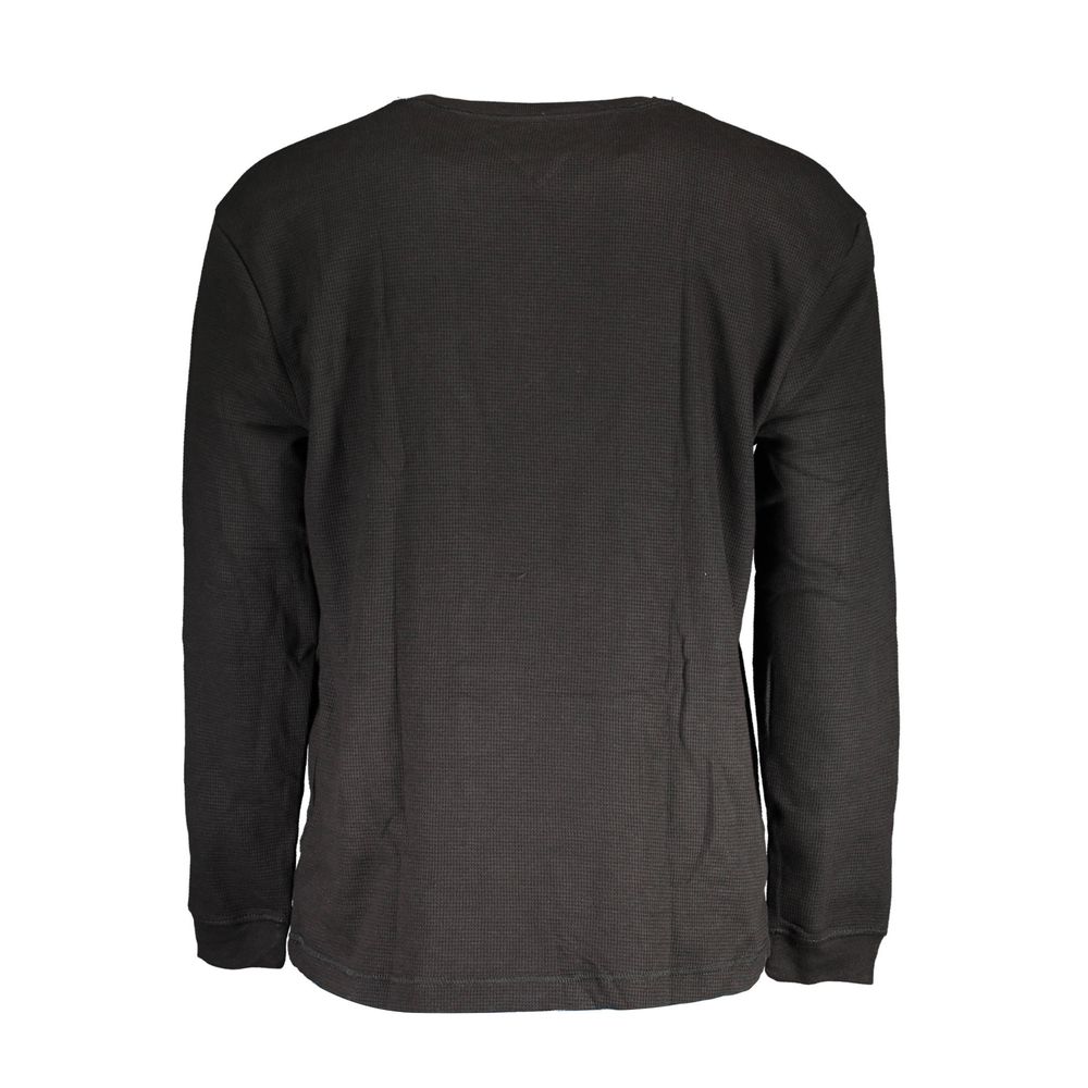 Tommy Hilfiger Black Cotton Men Sweater Tommy Hilfiger
