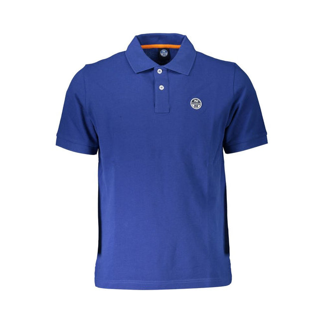 North Sails Blue Cotton Men Polo Shirt North Sails
