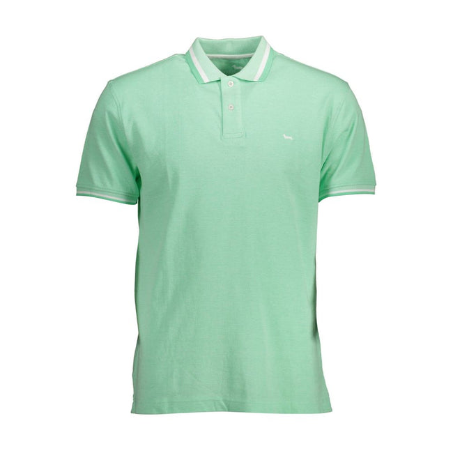 Harmont & Blaine Green Cotton Men Polo Shirt Harmont & Blaine