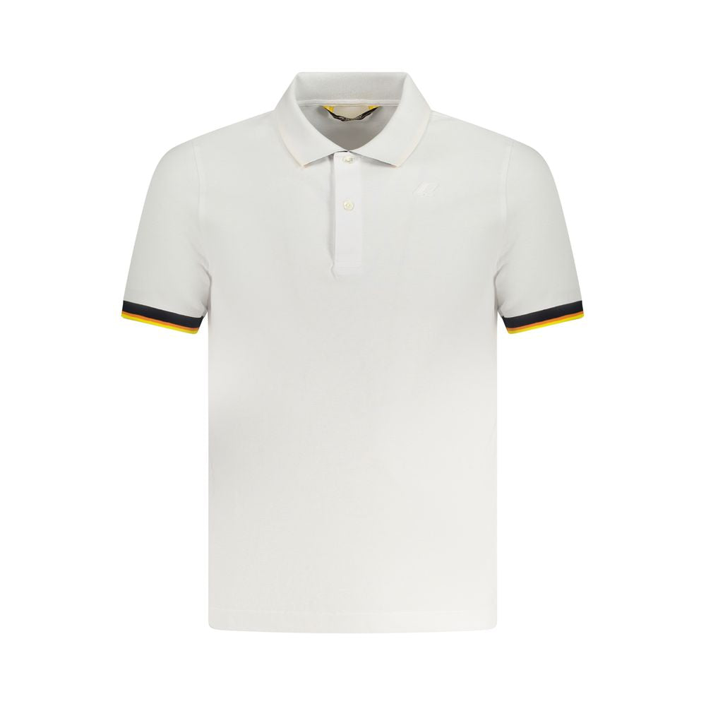 K-WAY White Cotton Polo Shirt K-WAY