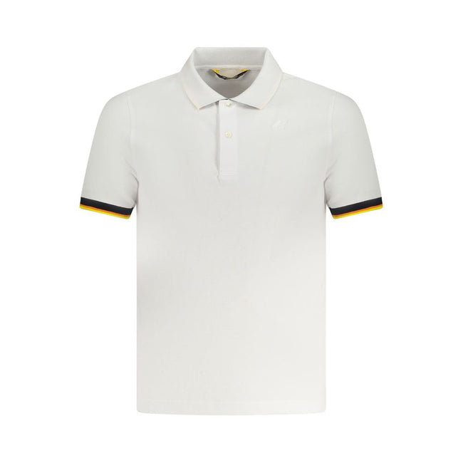 K-WAY White Cotton Polo Shirt K-WAY