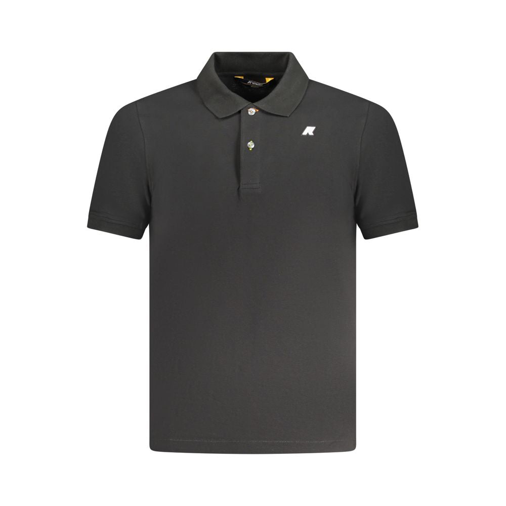 K-WAY Black Cotton Polo Shirt K-WAY