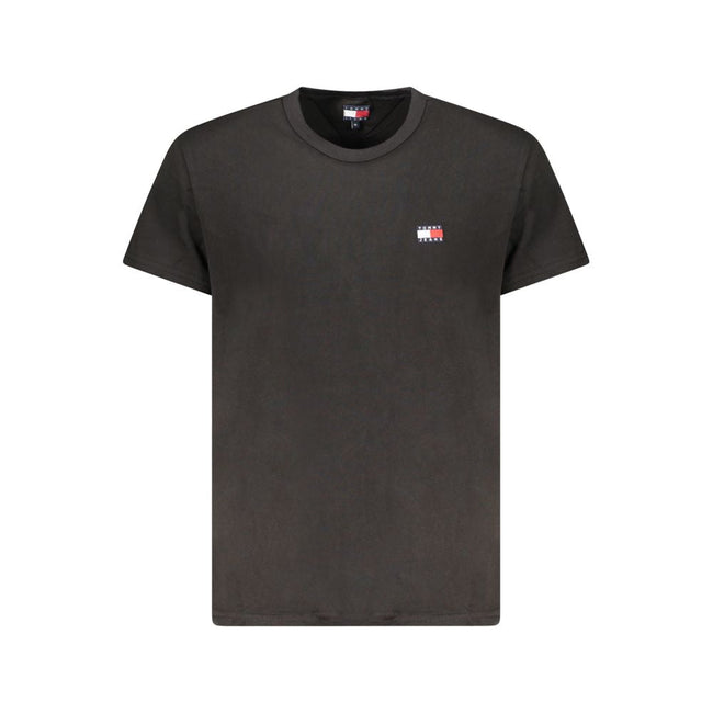 Tommy Hilfiger Black Cotton Men T-Shirt Tommy Hilfiger