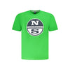 North Sails Green Cotton Men T-Shirt North Sails