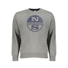 North Sails Gray Cotton Men Sweater North Sails