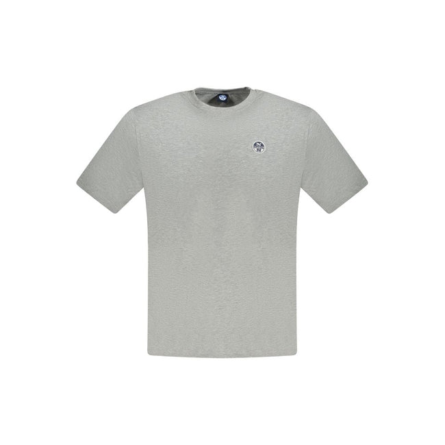 North Sails Brown Cotton Men T-Shirt North Sails