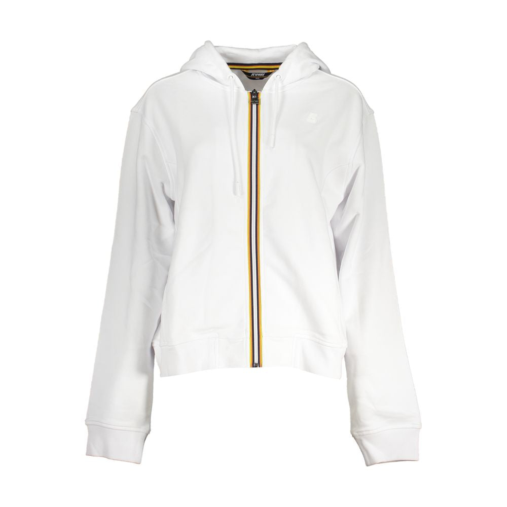 K-WAY White Cotton Women Sweater K-WAY