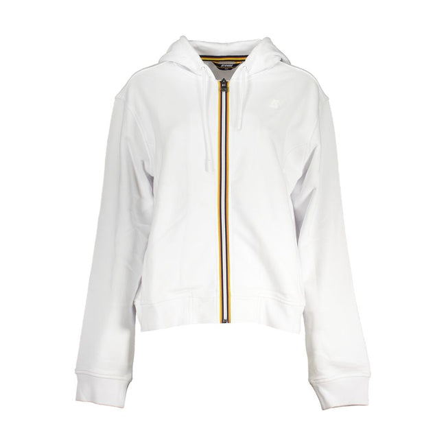 K-WAY White Cotton Women Sweater K-WAY