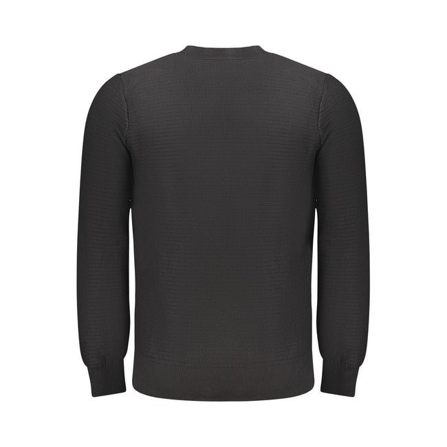 Hugo Boss Black Cotton Men Sweater Hugo Boss