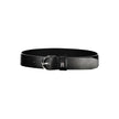 Tommy Hilfiger Chic Black Leather Belt with Metal Buckle Tommy Hilfiger
