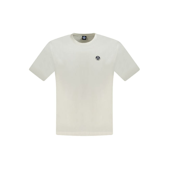 North Sails White Cotton Men T-Shirt North Sails