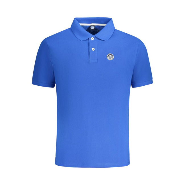 North Sails Blue Cotton Men Polo Shirt North Sails