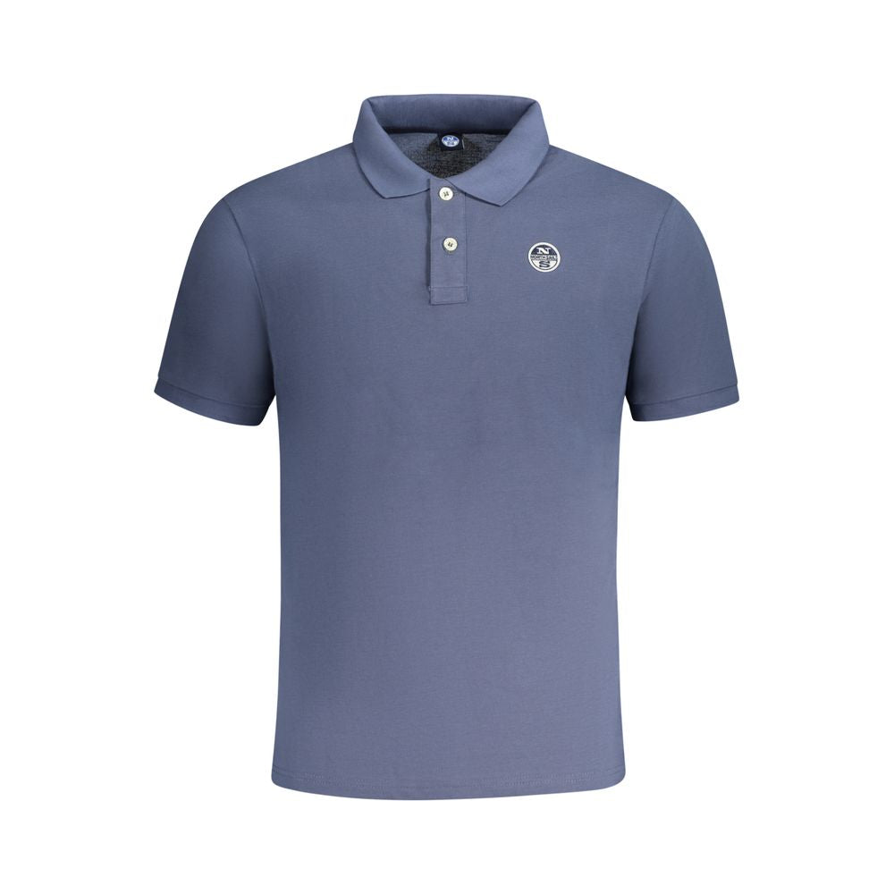North Sails Blue Cotton Men Polo Shirt North Sails