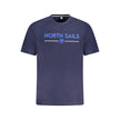 North Sails Blue Cotton Men T-Shirt North Sails