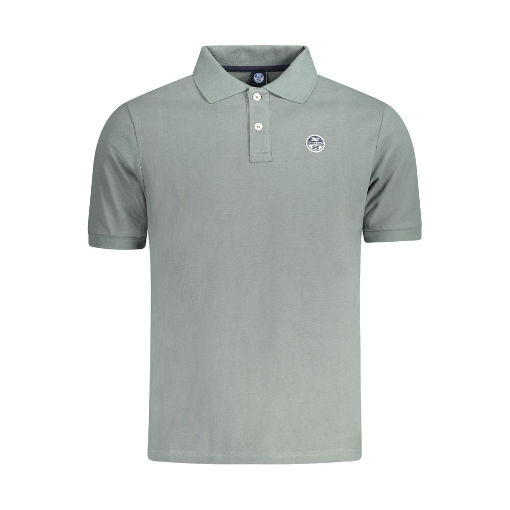 North Sails Green Cotton Men Polo Shirt North Sails