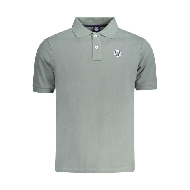 North Sails Green Cotton Men Polo Shirt North Sails