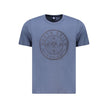 North Sails Blue Cotton Men T-Shirt North Sails
