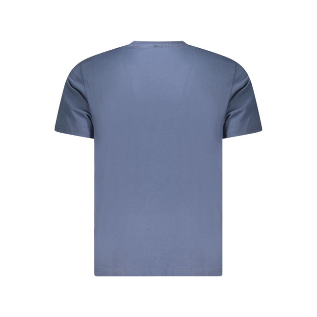 North Sails Blue Cotton Men T-Shirt North Sails