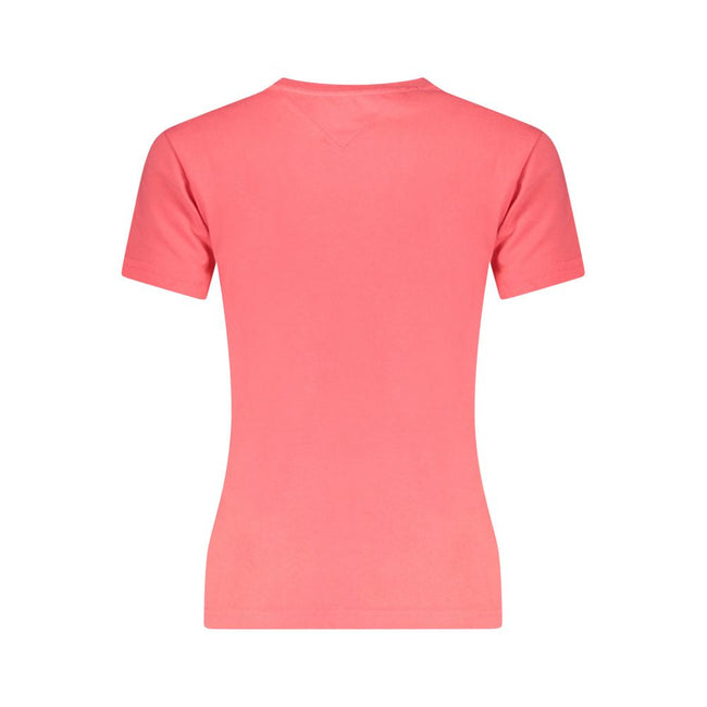 Tommy Hilfiger Pink Cotton Women T-Shirt Tommy Hilfiger