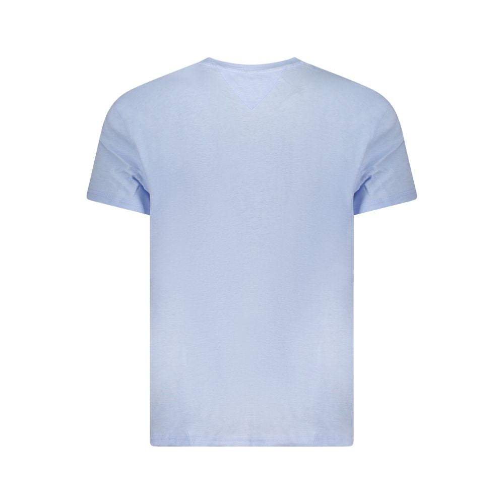 Tommy Hilfiger Blue Cotton Men T-Shirt Tommy Hilfiger