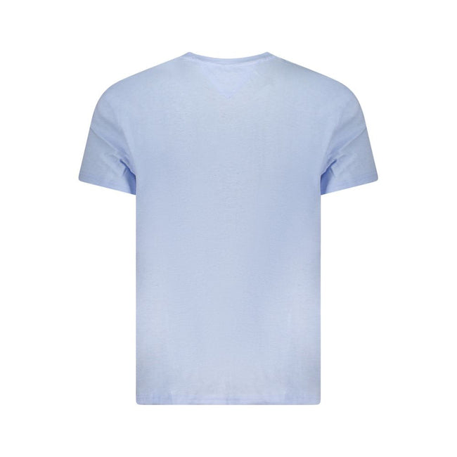 Tommy Hilfiger Blue Cotton Men T-Shirt Tommy Hilfiger