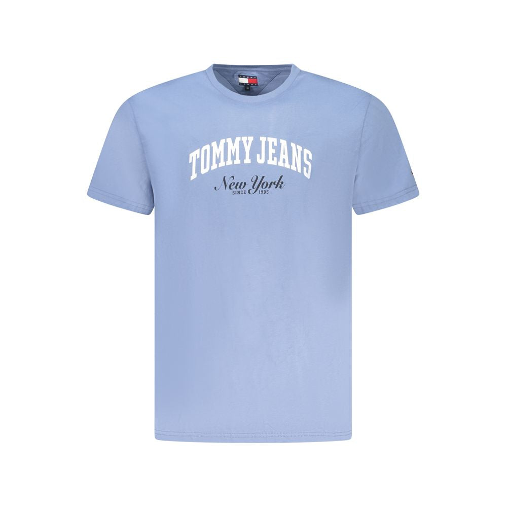Tommy Hilfiger Blue Cotton Men T-Shirt Tommy Hilfiger