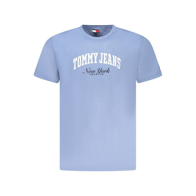 Tommy Hilfiger Blue Cotton Men T-Shirt Tommy Hilfiger