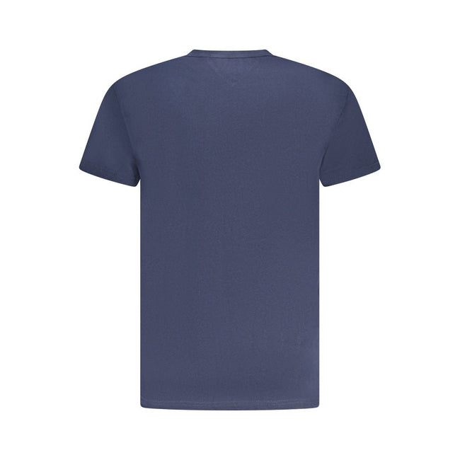 Tommy Hilfiger Blue Cotton Men T-Shirt Tommy Hilfiger