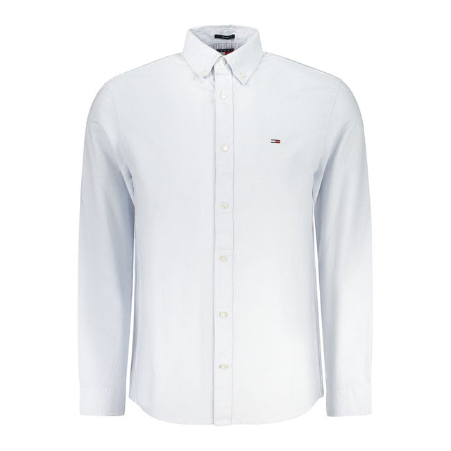 Tommy Hilfiger Blue Cotton Men Shirt Tommy Hilfiger