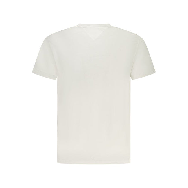 Tommy Hilfiger White Cotton Men T-Shirt Tommy Hilfiger