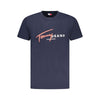 Tommy Hilfiger Blue Cotton Men T-Shirt Tommy Hilfiger