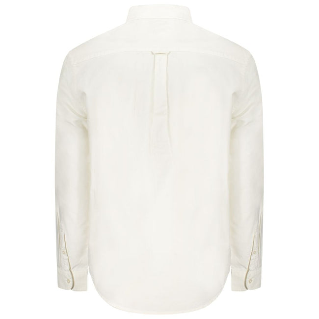 Tommy Hilfiger White Cotton Men Shirt Tommy Hilfiger
