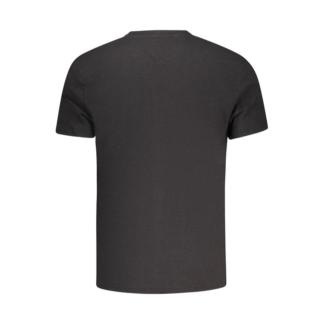 Tommy Hilfiger Black Cotton Men T-Shirt Tommy Hilfiger