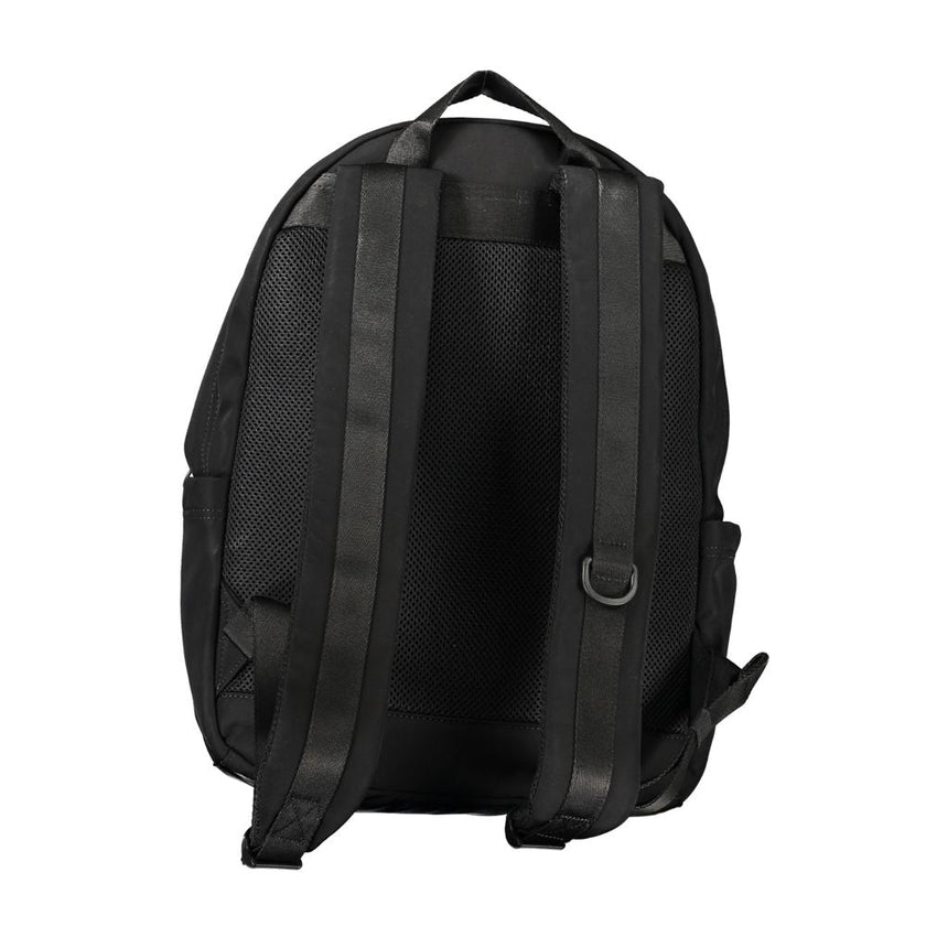 Tommy Hilfiger Black Polyester Men's Backpack Tommy Hilfiger