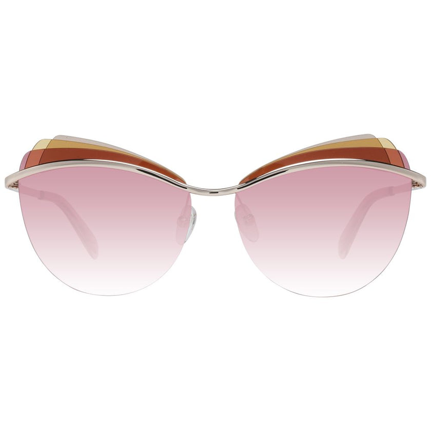 Emilio Pucci Gold Metal & Plastic Sunglasses Emilio Pucci