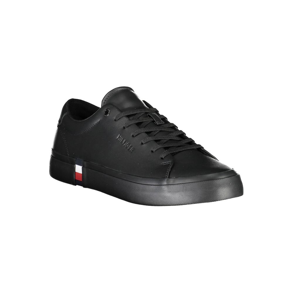 Tommy Hilfiger Black Polyester Sneaker Tommy Hilfiger