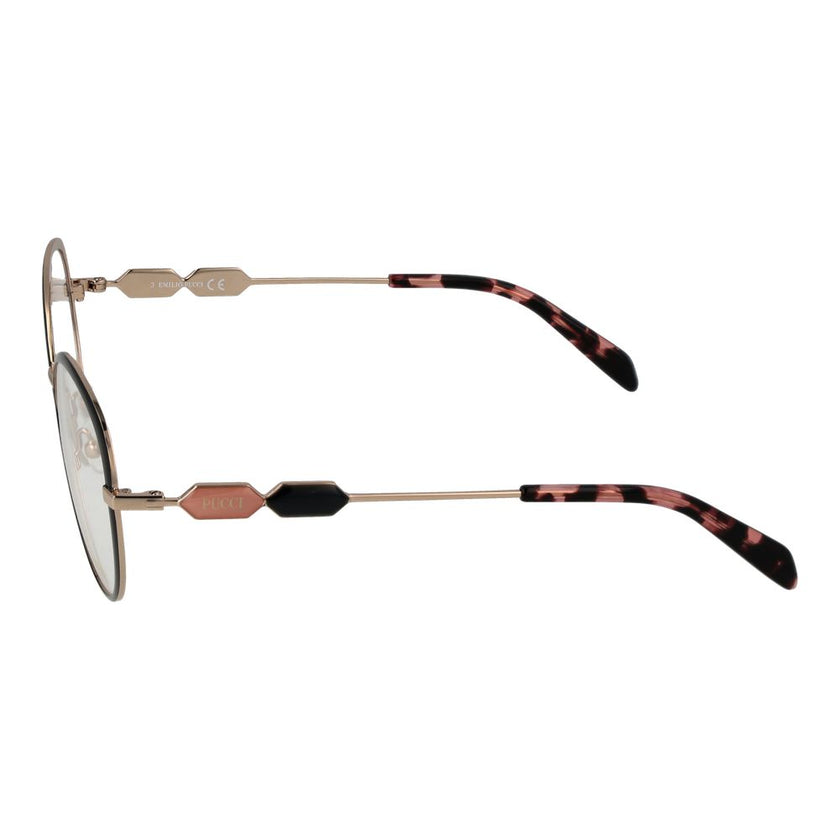 Emilio Pucci Black Metal Glasses (Frames) Emilio Pucci